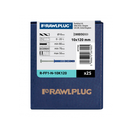 FF1 KOŁEK RAMOWY POLIAMIDOWY 10X120 MM Z KOŁNIERZEM, Z WKRĘTEM Z ŁBEM SZEŚCIOKĄTNYM