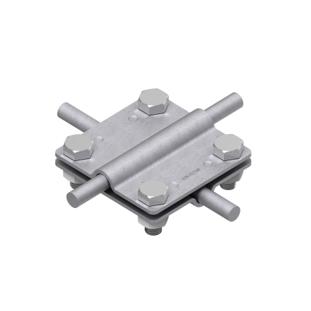 AN-03/OG/ ZŁĄCZE KRZYŻOWE DUŻE B40CM 2 PŁYTKI - 4X M8 OCYNKOWANE OGNIOWO