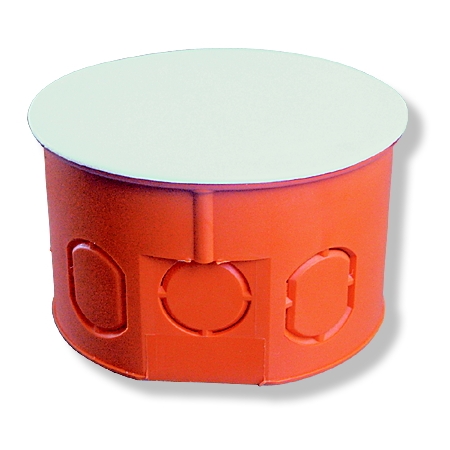 Z 80KF PUSZKA INSTALACYJNA PT 1X FI80 50MM Z DEKLEM POMARAŃCZOWY