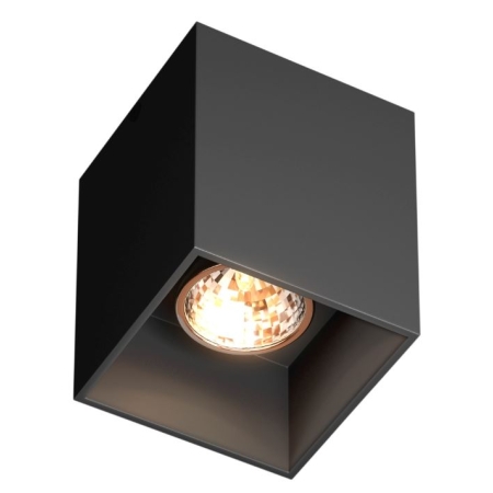 SQUARE CZARNY OPRAWA SUFITOWA NT SPOT KWADRAT 1X GU10/ 50W IP20 METAL