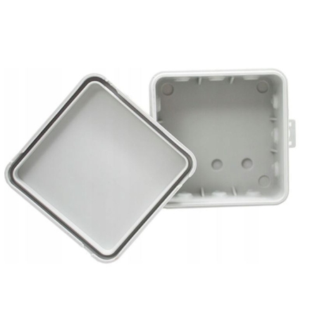 V5 PUSZKA INSTALACYJNA NT 75X75X41 IP54 IK07 PUSTA 12-WLOTOWA Z OSŁABIENIAMI KLIK SZARY