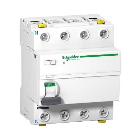 Schneider Electric Wyłącznik różnicowoprądowy Acti9  iID-63-4-30-AC 63A 4-biegunowy 30mA typ AC, A9Z11463