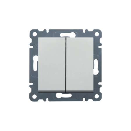 LUMINA SOUL/ INTENSE/ PASSION MODUŁ BIAŁY ŁĄCZNIK SERYJNY 2X ZACISKI SPRĘŻYNOWE 10AX 250V