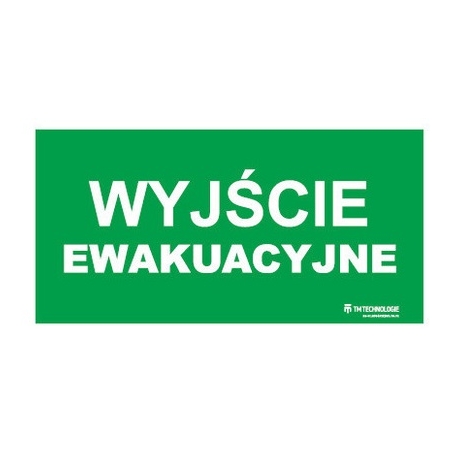 PIKTOGRAM 246x123 TMP 13 DO ONTEC S  WYJŚCIE EWAKUACYJNE