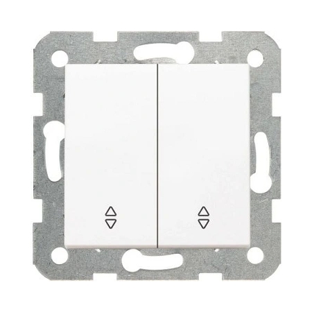 KARRE MODUŁ BIAŁY ŁĄCZNIK UNIWERSALNY "SCHODY" 2X ZACISKI SPRĘŻYNOWE 10AX 250V