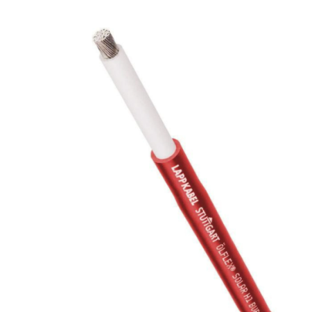 H1Z2Z2-K   4 CZERWONY PRZEWÓD SOLARNY PV KL.5 1000V AC / 1500V DC OLFLEX SOLAR H1 BUR