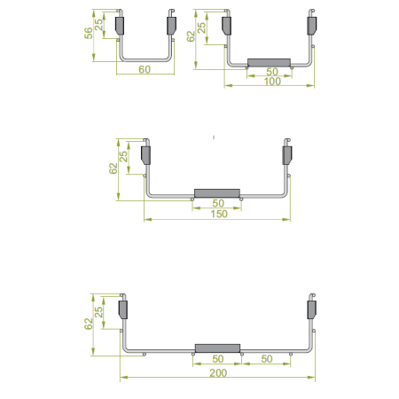 KDSZ 60H60/3 KORYTKO SIATKOWE 60H60 3M 3.8MM Z ŁĄCZNIKIEM ZATRZASKOWYM ZGRZEWANYM