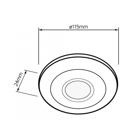 TOMI NT-F BIAŁY CZUJNIK RUCHU NT PŁASKI 360ST 4M 10S-15MIN IP20 1200VA 230V AC