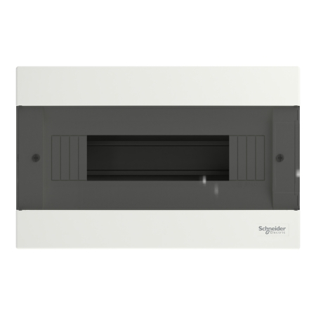 EASY9 ROZDZIELNIA PLASTIKOWA NT 12M 1X 12M N+PE 185X285X96.5 IP40 IK07 DRZWI DYMNE BIAŁY