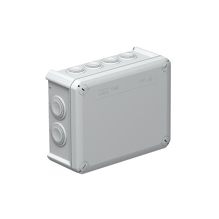 T160 PUSZKA INSTALACYJNA NT 150X190X77 POKRYWA PEŁNA IP66 IK05 JASNOSZARY T-SERIA