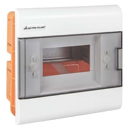 SRP-6 ROZDZIELNIA PLASTIKOWA PT 6M 1X 6M N+PE 190X192X74 IP40 DRZWI DYMNE BIAŁY