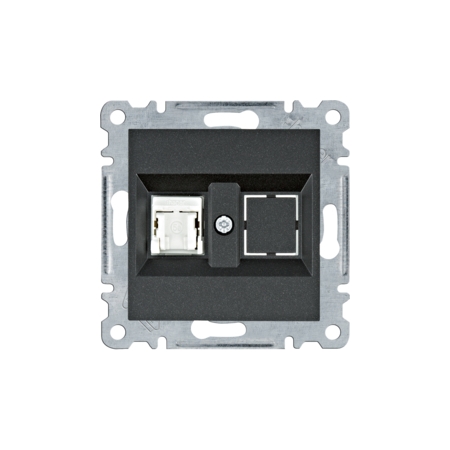 LUMINA SOUL/ INTENSE/ PASSION MODUŁ CZARNY GNIAZDO KOMPUTEROWE 1X UAE 8 KAT. 5E UTP PŁASKIE