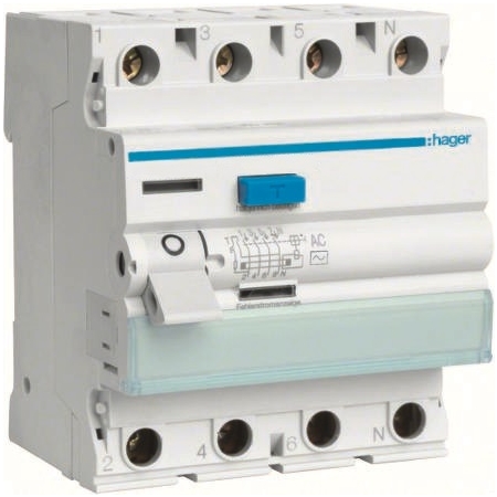 CDC463J 63A/ 30MA/AC WYŁĄCZNIK RÓŻNICOWY 63A 4P 4M 30MA AC 6KA