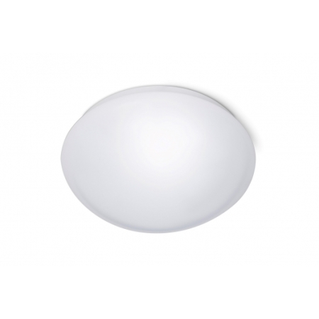 WL-E27S BIAŁY OPRAWA PLAFON OKRĄGŁY 1X E27 230V/ 25W 230V FI275 IP44 TWORZYWO PMMA CZUJNIK RUCHU HF