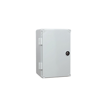 UNI-MINI OBUDOWA PLASTIKOWA NT 300X200X160 DRZWI PEŁNE Z PŁYTĄ PERFOROWANĄ IP65 SZARY