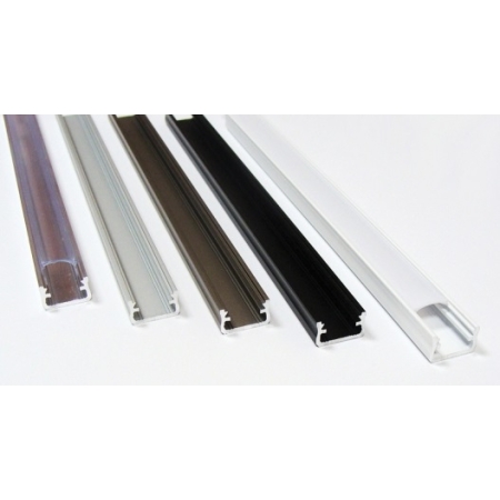 PROFIL LED NT ALUMINIUM ANODOWANE SREBRNY 2020MM+ KLOSZ MLECZNY SLIM