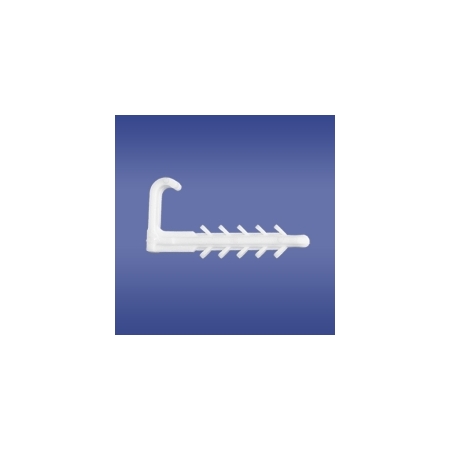 USMPH-2/100 UCHWYT KABLOWY WBIJANY HAKOWY PŁASKI BIAŁY (YDYP 2X2.5, 3X 1.5)