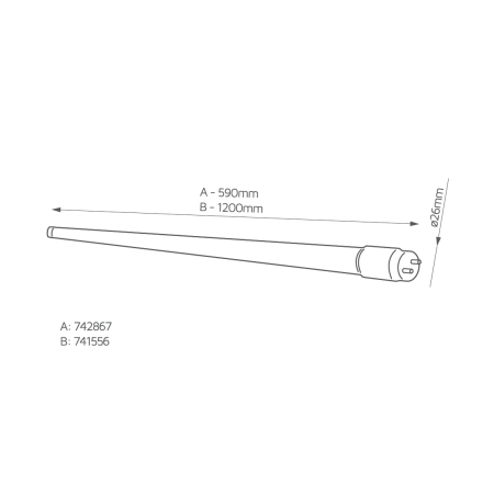 LEDTUBE 9W 840 ŚWIETLÓWKA LINIOWA LED 9W G13 T8 230V 840 NW 4000K 990LM 600MM 160ST