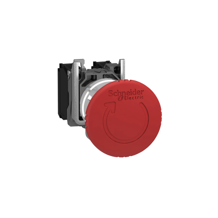 Schneider Electric Harmony XB4 STOP awaryjny, Ø40, czerwony, obrotowy, metalowy, XB4BS8442