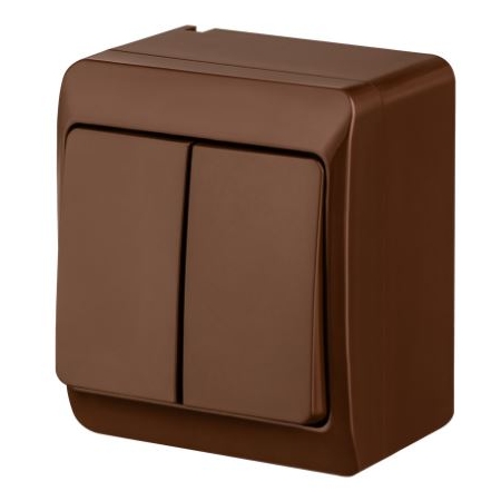 HERMES BRĄZ ŁĄCZNIK NT SERYJNY IP44 ZACISKI ŚRUBOWE 10AX 250V