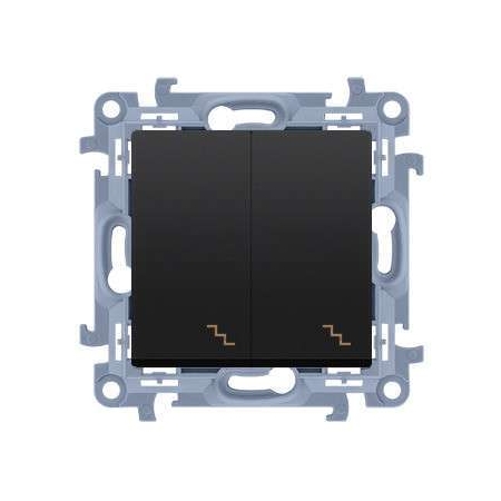 SIMON 10 MODUŁ CZARNY MAT ŁĄCZNIK UNIWERSALNY 2X ZACISKI ŚRUBOWE 10AX 250V