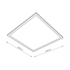 VICO LED BIAŁY OPRAWA PANEL LED PT 36W 230V 840 NW 4000K 3400LM 600X600 IP20 120ST AL PS