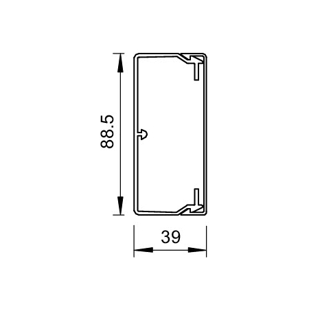 WDK40090RW KANAŁ KABLOWY INSTALACYJNY 90X40 PVC BIAŁY RAL9010 WDK