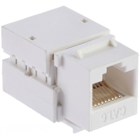 M45 BIAŁY GNIAZDO KOMPUTEROWE 1M 1X UAE 8  UTP RJ 45 KAT.6 KEYSTONE