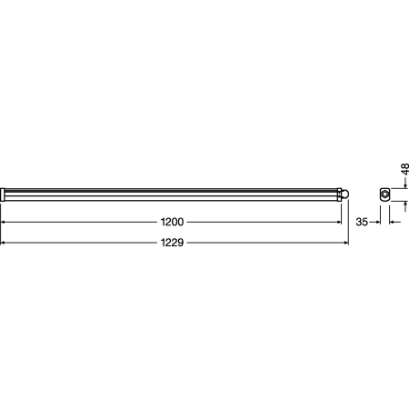 DAMPPROOF SLIM VALUE BIAŁY OPRAWA LINIOWA HERMETYCZNA LED 36W 4000K 4000LM 1200MM IP65 IK08 120ST PC