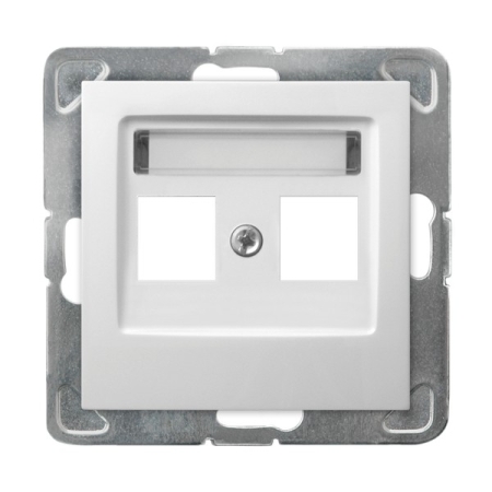 IMPRESJA MODUŁ BIAŁY PŁYTKA DO GNIAZD 2X UAE PROSTA