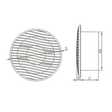NV10 100 WENTYLATOR SUFITOWY BIAŁY (ŁOŻYSKA KULKOWE)
