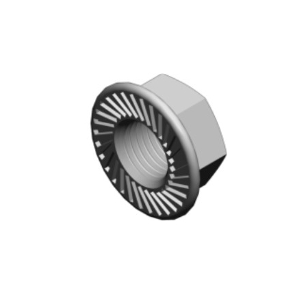 NKZM6E A2 NAKRĘTKA KOŁNIERZOWA ZĄBKOWANA DIN 6923 A2 OP.100SZT 1.4301