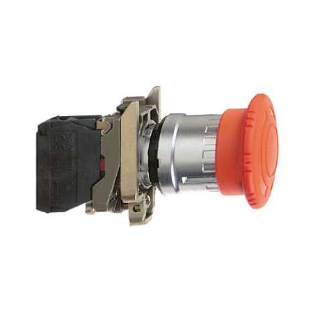 Schneider Electric Harmony XB4 STOP awaryjny, Ø40, czerwony, metalowy, XB4BS8444