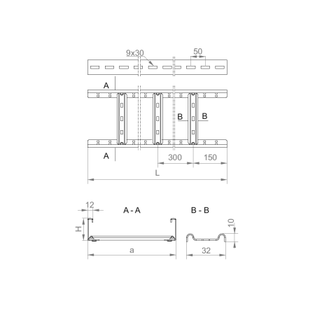DKP400H50/3 N DRABINKA KABLOWA 3M 1.5MM