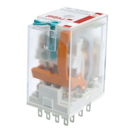 R4N-2014-23-5024-WT PRZEKAŹNIK PRZEMYSŁOWY 6A 4P 24V AC WTYKOWY + WSKAŹNIK, PRZYCISK