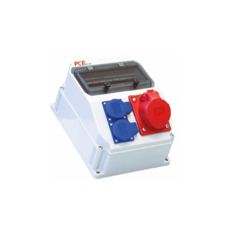 ECOLINE ROZDZIELNIA BUDOWLANA STACJONARNA Z TWORZYWA 16/5 2GS IP44 BEZ ZABEZPIECZEŃ