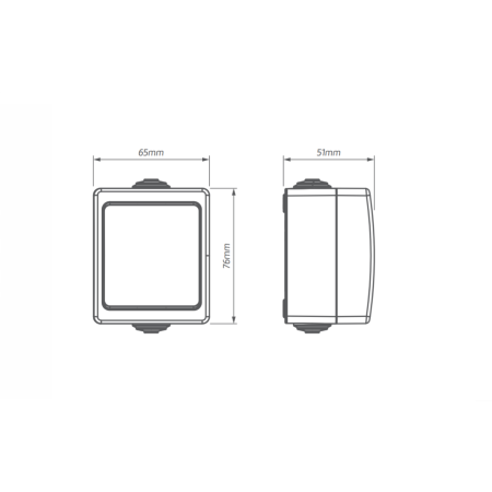 AQUALUX BIAŁY PRZYCISK NT 