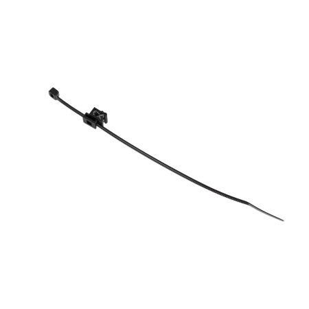 OPASKA KABLOWA 200x4.8 Z UCHWYTEM KRAWĘDZIOWYM CZARNY