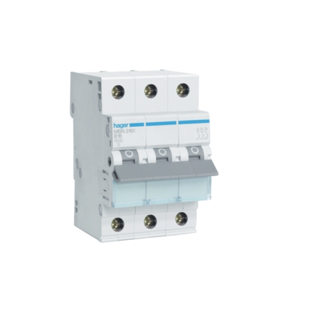 MBN316E WYŁĄCZNIK NADPRĄDOWY B 16A 3P 3M 6KA