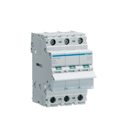 SBN363 ROZŁĄCZNIK IZOLACYJNY 63A 3P 3M 400V AC