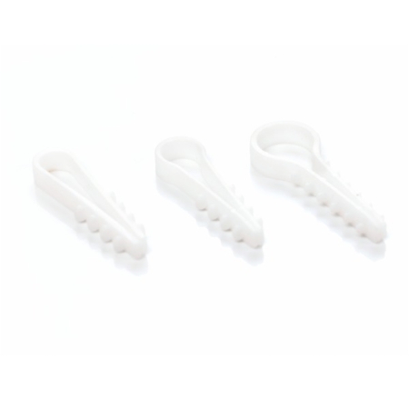 UWO12/100 UCHWYT KABLOWY WBIJANY OKRĄGŁY BIAŁY (YDY 3X4.0, 4X1.5, 4X2.5, 5X1.0, 5X1.5)