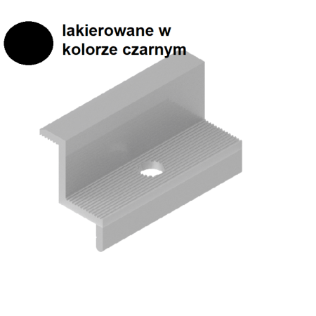 LZ35c BOCZNY UCHWYT PANELU PV CZARNY 35MM