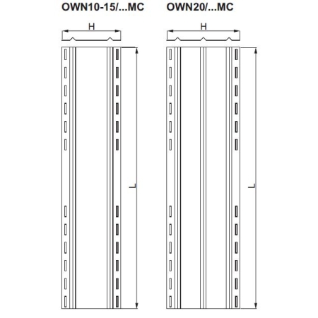 OWN10/2.12MC OSŁONA WIATROWA Z REGULACJĄ UNIWERSALNA 0.5MM