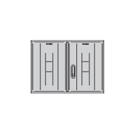 STN 80X58 OBUDOWA TERMOUTWARDZALNA LAKIER 800X580X250 IP44 DASZEK PŁASKI 1K NA WKŁADKĘ I KŁÓDKĘ