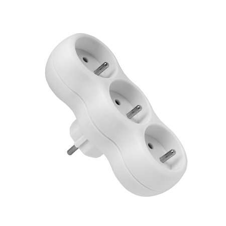 R-30CA ROZGAŁĘŹNIK 3X Z/U OKRĄGŁY 16A BIAŁY