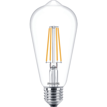 COREPRO ŻARÓWKA LED BULB FILAMENT  7W/ 60W E27 PRZEZROCZYSTA SZKŁO 827 WW 2700K 806LM ST64