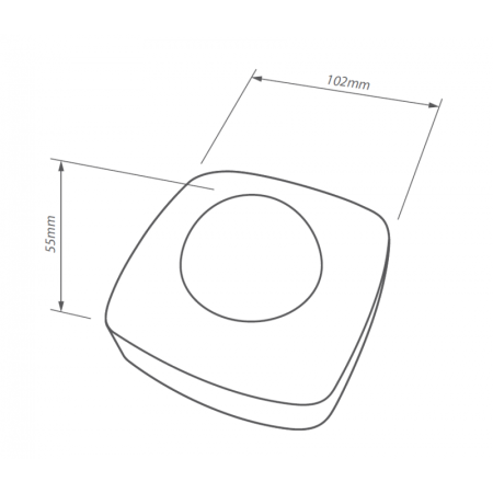 TOMI 3S BIAŁY CZUJNIK RUCHU NT SUFITOWY 360ST 10M 5S-10MIN IP20 230V AC