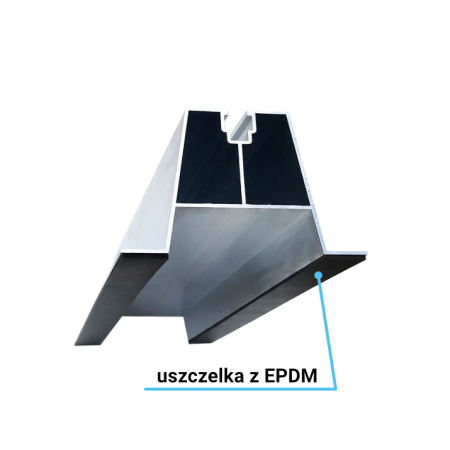 PROAL TRAPEZ 40/330 Z IZOLACJĄ SZYNA MONTAŻOWA ALUMINIOWA TRAPEZOWA PV