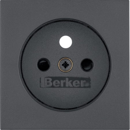 B.X MODUŁ ANTRACYT MAT PŁYTKA DO GNIAZD 1X Z/U Z PRZESŁONAMI ONE PLATFORM