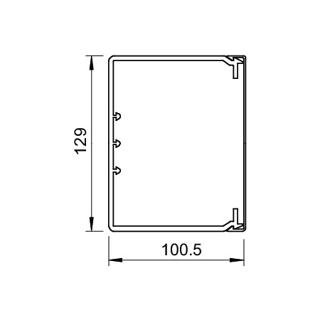 WDK100130RW KANAŁ KABLOWY INSTACYJNY 130X100 PVC BIAŁY RAL9010 WDK